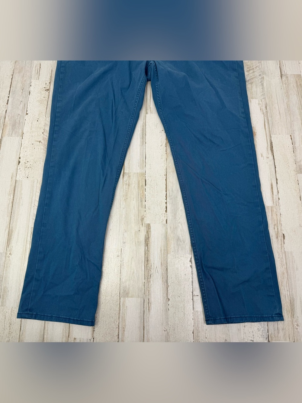 Gap Mens Straight Leg Pants Khaki Blue Size 38x29 Button Zip Close - Picture 3 of 11